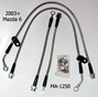 Techna-Fit Stainless Steel Braided Brake Lines for Mazda 6 