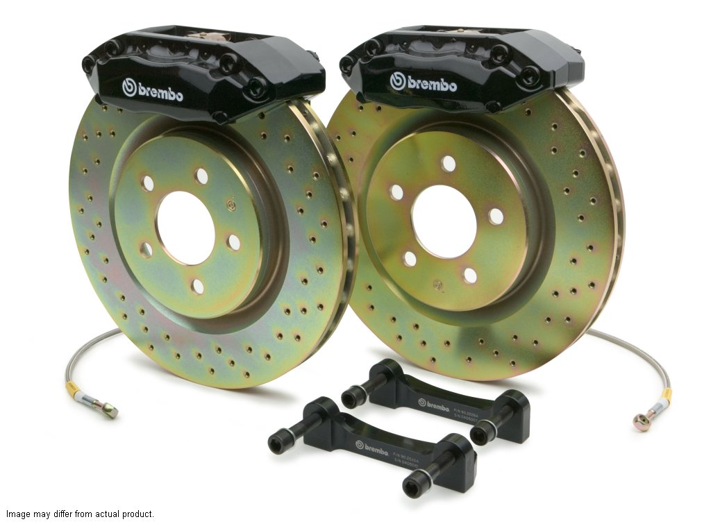Detroit Axle Front Drilled & Slotted Brake Rotors For Mazda 3 (2004-2013) & 3 Sport (2009-2013)