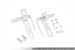 JBR Treadstone TR8 Intercooler Mounting Brackets for Gen1 Mazdaspeed 3 - TR8-MBRACKET-0709